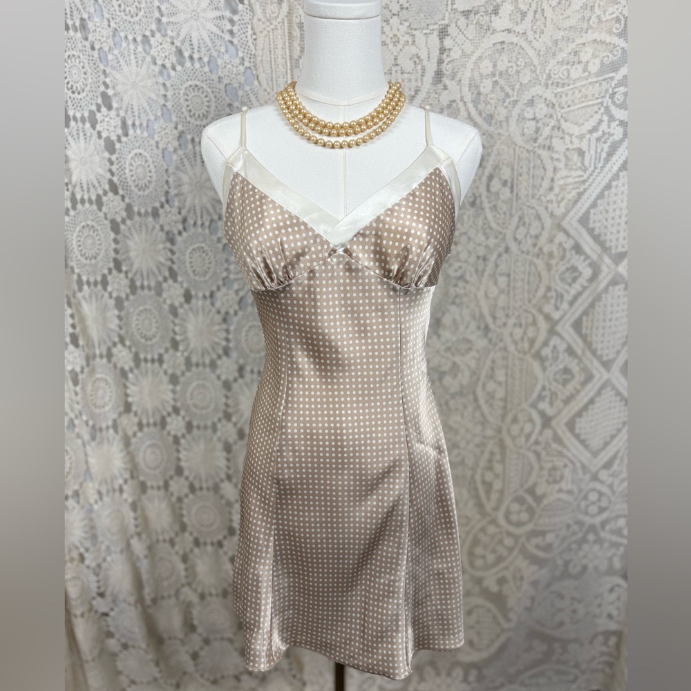 Victoria's Secret Satin Polka Dot Chemise